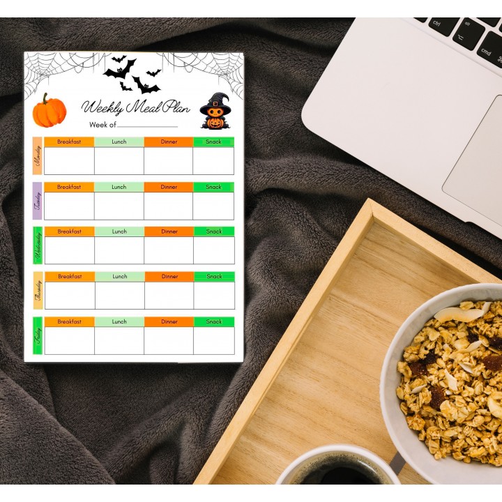 Halloween Weekly Meal Planner (Printable PDF) Halloween Weekly Meal Planner (Printable PDF)