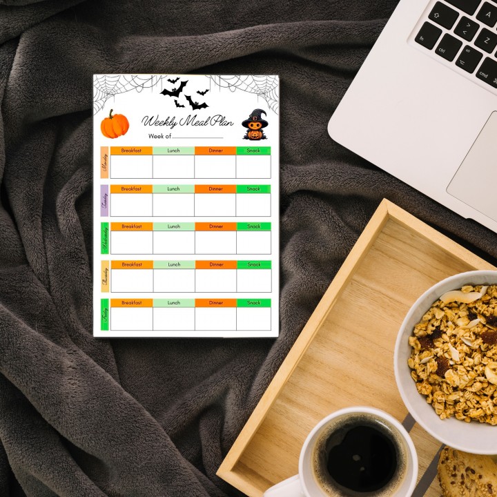Halloween Weekly Meal Planner (Printable PDF) Halloween Weekly Meal Planner (Printable PDF)